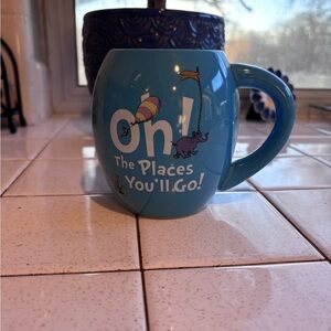Dr. Seuss Blue "Oh, The Places You'll Go!" Ceramic Mug